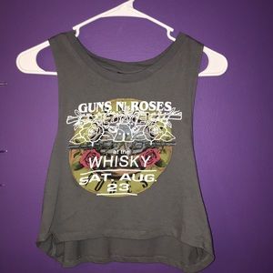 Charlotte Russe GUNS N ROSES crop top
